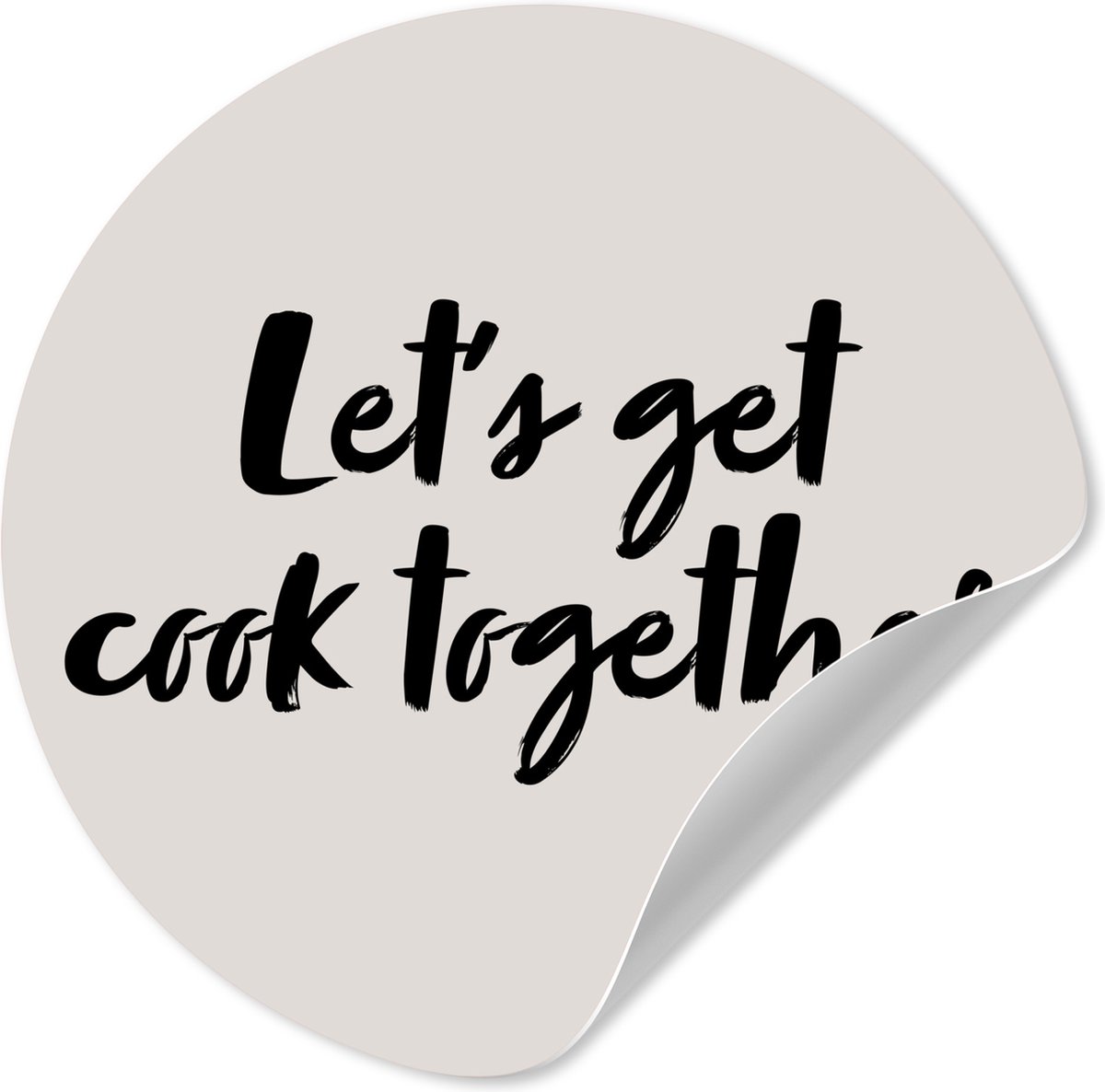 WallCircle® - Behangcirkel 100x100 cm - Muurstickers Inductie beschermer - Kookplaat - Kok
