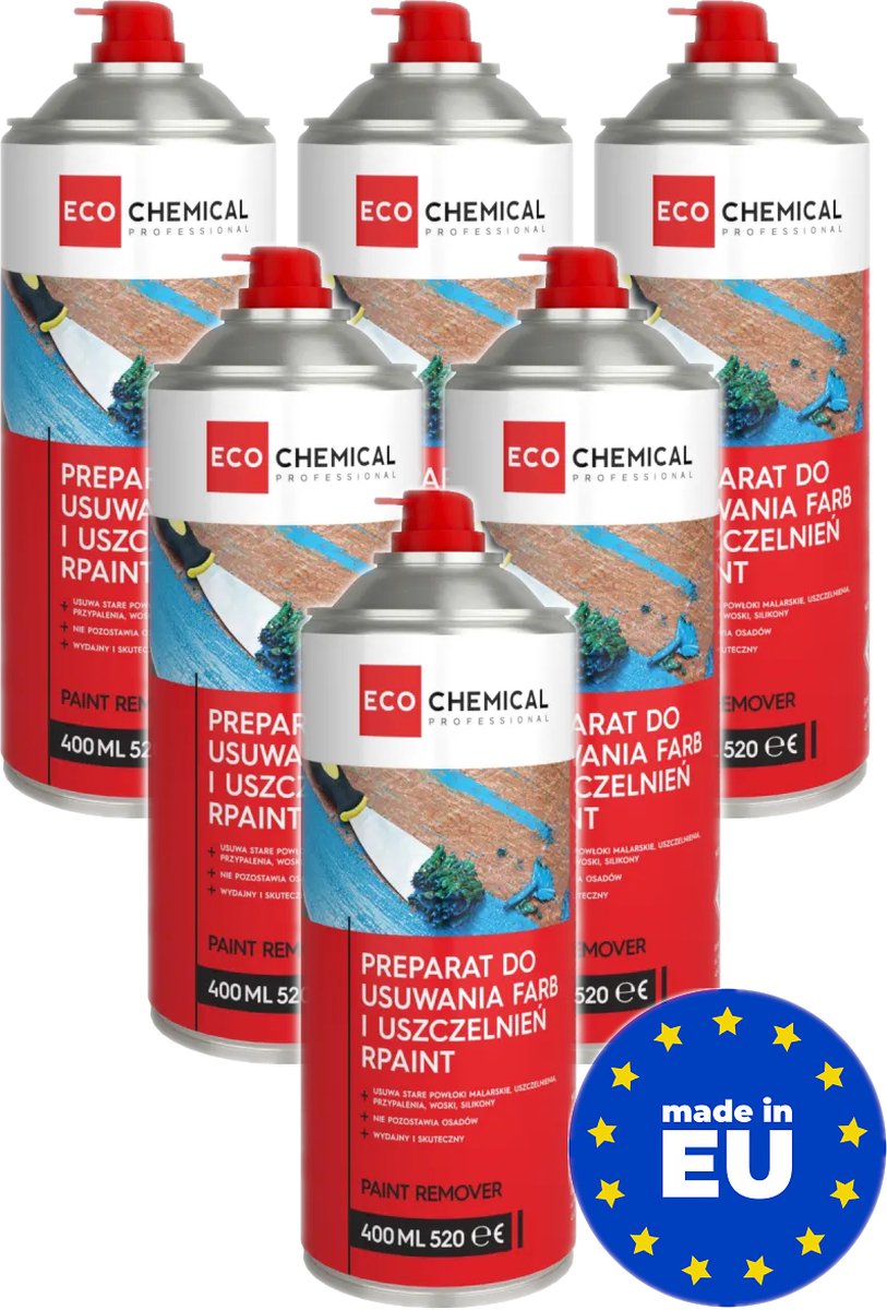 Verf Verwijderaar 6 x 400ml - Paint Remover - voor Restauratie Oldtimer Fiets Kozijn Deur - Made in EU