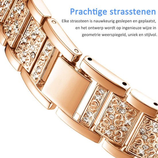Bracelet En Acier Titane Or Rose Avec Zircons - Effet Réfracteur Dynamique, Neuf étiqueté