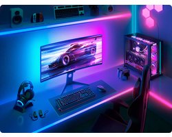 Glowinh - Pc Pro Gaming Led Stips - 27 Inch tot 34 Inch - Game Led Strips - Led Verlichting - Led Lights - Led Strips - Ledstrip - Ledstrips - Met Synchronisatie - Zelf Klevend - Gaming