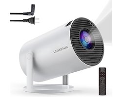 Lumenix® R1 Mini Beamer - 4K Beeldkwaliteit - Android 11.0 - Projector - WiFi 6 & Bluetooth 5.2 - Model Najaar 2024 - Voor iOS en Android - Home Cinema - Wit Image