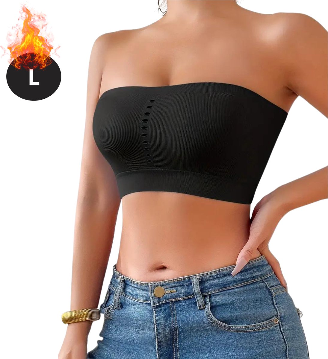Bovista BH Zonder Beugel - Zonder Bandjes - Push-up Bh's - Comfort Beha - Gemengd