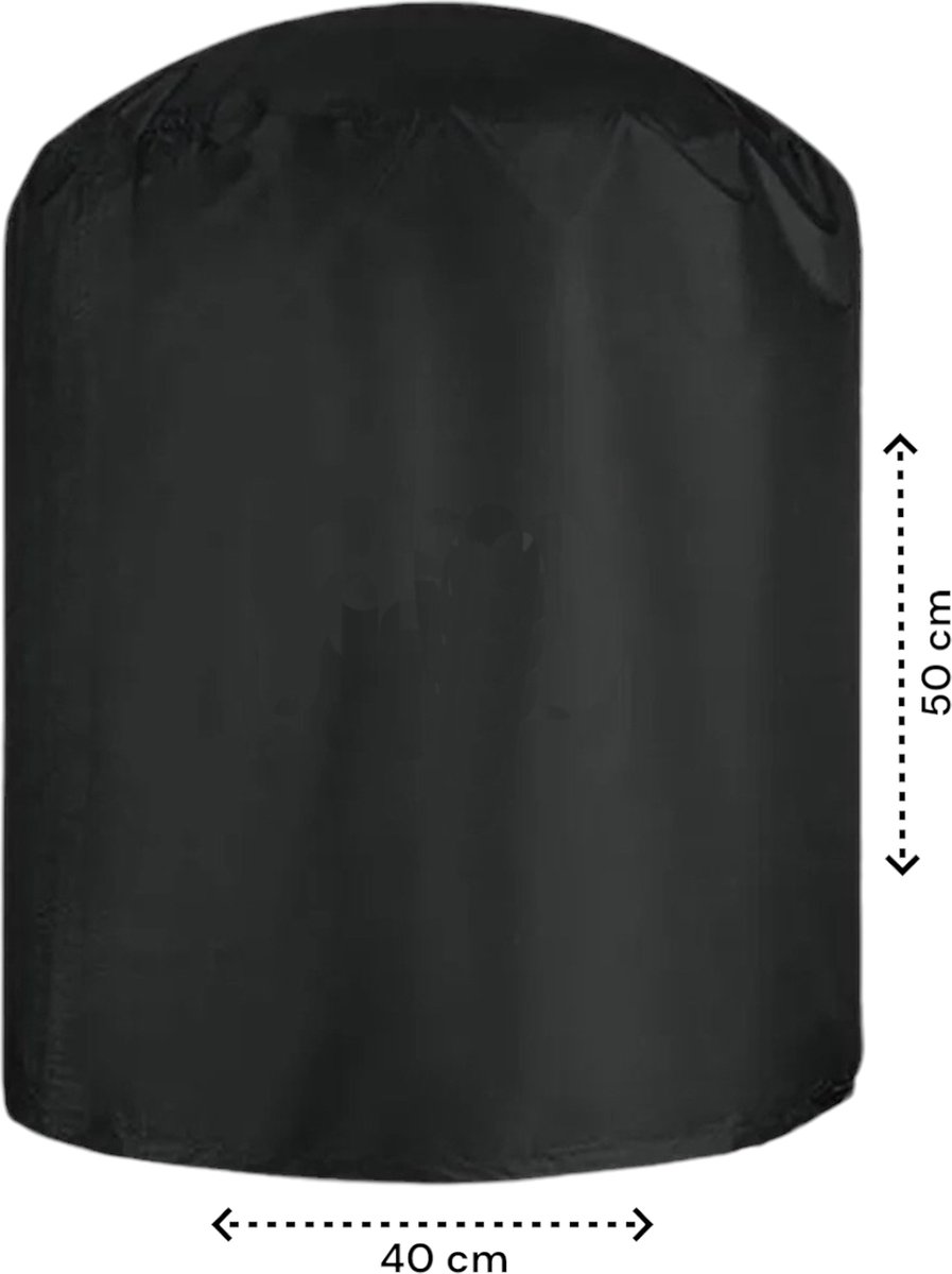 BBQ Hoes - 13 inch - Universeel - Geschikt voor Kamado, Weber, Grill Joe - Barbecue Hoes Waterafstotend - BBQ Accessoires - Beschermhoes Rond met Trekkoord - Kamado Accessoires – foto 7