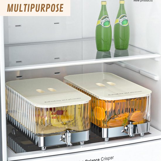 Bormioli Rocco Kufra 72,75 oz. glazen kan met rode dekseltuit en