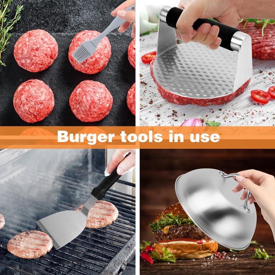 Professionele Burger Druk Roestvrij Staal Commerciële Gevulde Patty Vlees Burger