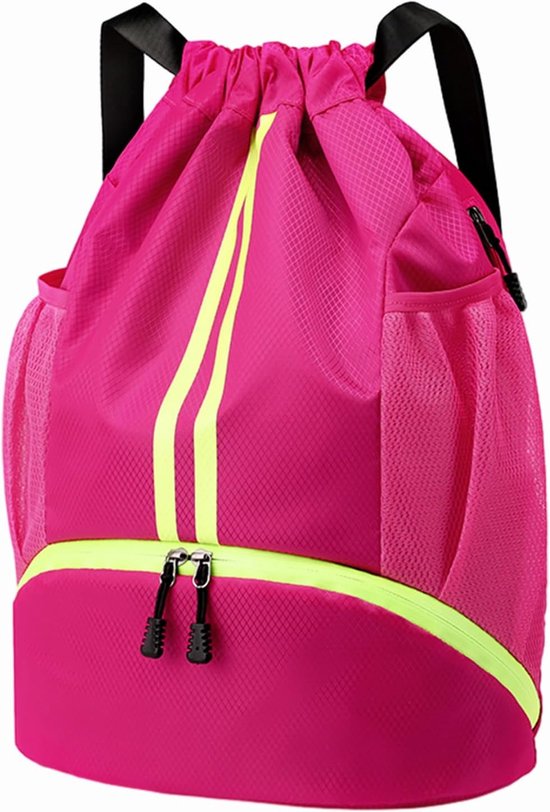 walixpro® sporttas met schoenenvak- 36 l- roze-grijs - Smart Gear Compare