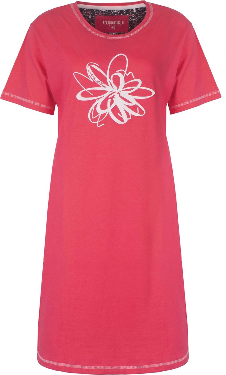 Irresistible Dames Nachthemd - Korte Mouwen - Rood