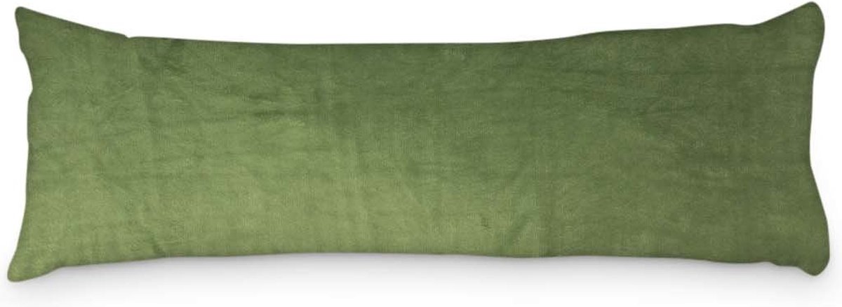 Velvet Body Pillow Groen - Body Pillow + Velvet Sloop
