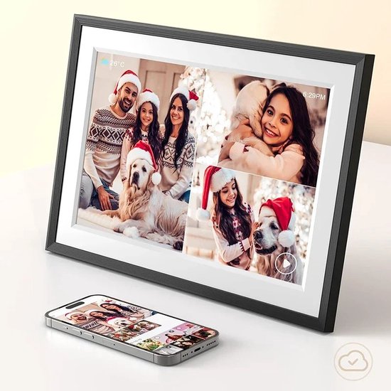 15,6 Inch WiFi Digitale Fotolijsten, Touchscreen Smart WiFi Cloud Fotolijst, 32G Geheugen, Automatische Rotatie, Deel Foto's of Video's Via APP, Wandmontage 15,6 Inch WiFi Digitale Fotolijsten, Touchscreen Smart WiFi Cloud Fotolijst, 32G Geheugen, Automatische Rotatie, Deel Foto's of Video's Via APP, Wandmontage