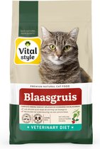 VITALstyle Blaasgruis - Kattenbrokken - Stopt De Vorming Van En Verminderd Aanwezig Struviet - Met o.a. Cranberry & Berkenblad - 3,5 kg