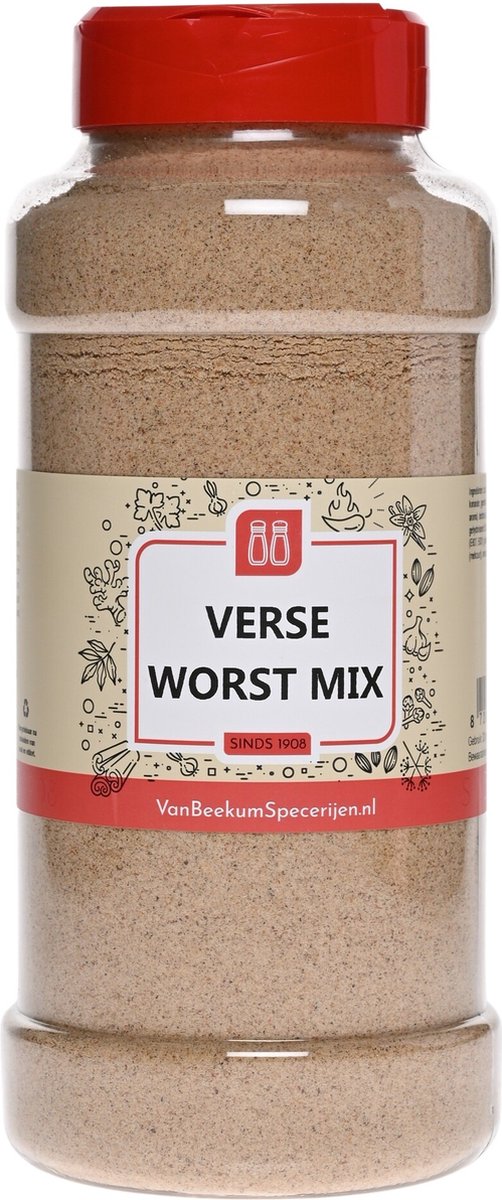 Goedkoopste Van Beekum Specerijen - Verse Worst Mix - Strooibus 750 Gram
