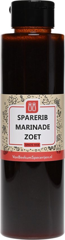 Marinade de côtes levées sucrée | Flacon compressible 500 ml | Van Beekum Specerijen