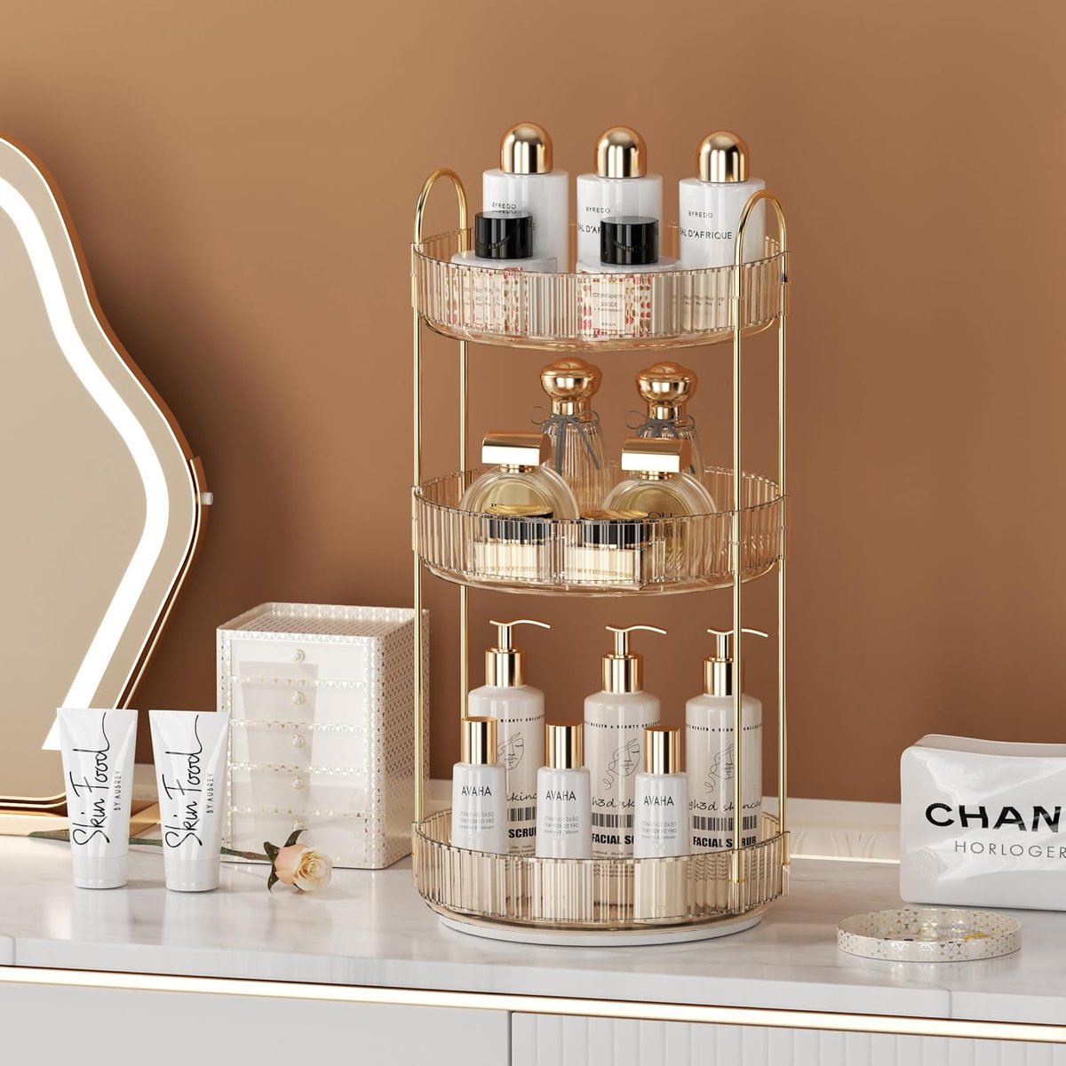 Goedkoopste Selbro ® Stijlvolle Cosmetica Organiser Met 360° Draaibaar Ontwerp Voor Ruime Opbergruimte