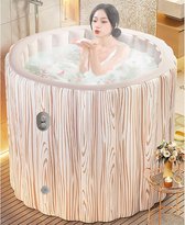 Bol.com Opblaasbare Badkuip voor Volwassenen - 40 Seconden Automatische Opblaas en Draagbaar Design aanbieding