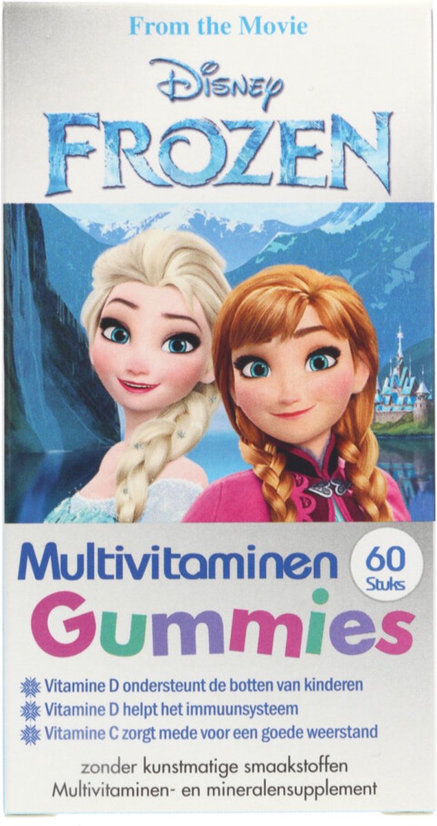 Goedkoopste Disney Kinder Multivitaminen Gummies Frozen - 60 Gummies
