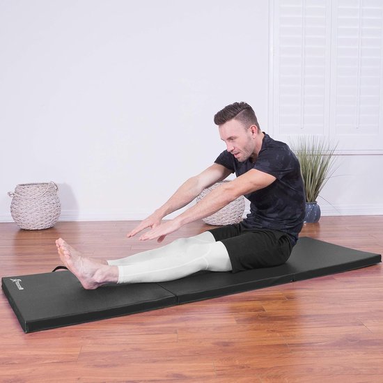 Dikke Opvouwbare Trainingsmat voor MMA en Gymnastiek - 15,5 cm x 2 cm met Handgrepen — afbeelding 5