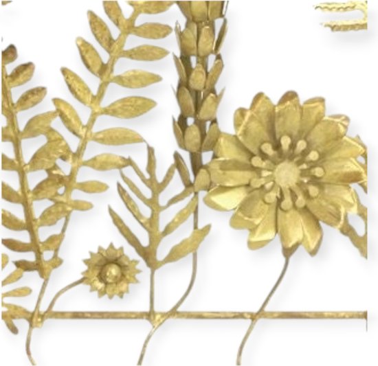 Imbarro - Cintre - Cintre mural - Ornement - Or - Fleurs - Métal