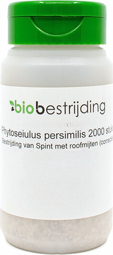 Bestrijding spint: effectieve & makkelijke behandelmethoden 11 Bestrijding van spint met phytoseiulus persimilis - 2000 stuks - ongediertewering - roofmijt - tegen spint - natuurlijke bestrijding spint