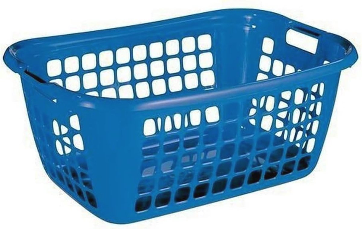 Goedkoopste Stabiele Wasmand Blauw - Perfect voor Uw Wasgoed