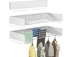 Equivera Wanddroogrek - Wasrek - Droogrek - Wanddroogrek Inklapbaar - Wand Droogrek