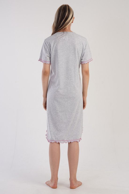 Vienetta - Chemise de nuit pour femme, manches courtes - XXL