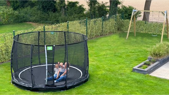 EXIT Allure Premium inground trampoline ø427cm - zwart