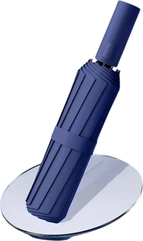 Bovista Moderne Stormparaplu - Opvouwbaar - Windproof Paraplu - Stormproef - Automatisch Uitklapbaar - Umbrella - Anti Wind - Donkerblauw