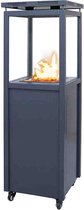 OUTR Tuinhaard - Terrasverwarmer - Grijs - Lavastenen - 7,3 kW - 138 x 42 x 42 cm