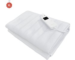 Elektrische deken - Elektrische onderdeken - 190 x 80 cm - XL formaat - 4 warmtestanden - 12 uurs timer - Warmte deken