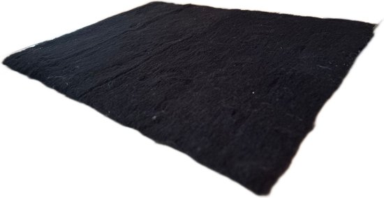 Boefje Vetbed - Zwart - Anti Slip - 75 x 50 cm