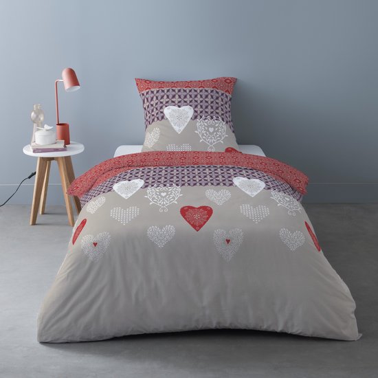 Housse de couette Flanelle - Hiver - 1 personne - 140 x 200 cm - Ytan