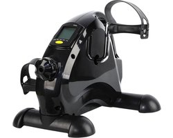 LaCardia Stoelfiets - Bureaufiets en deskbike - Bewegingstrainer en mini hometrainer - Beentrainer met LCD-display - Zitfiets fitness voor ouderen - Zwart