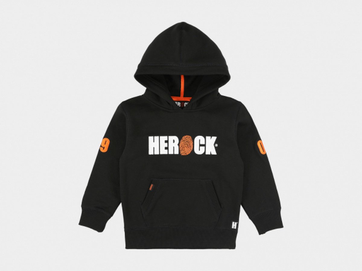 Herock KIDS Enki Sweater met Kap 122/128 Zwart