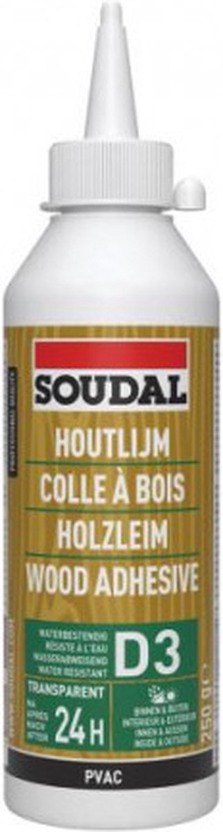 Soudal Houtlijm(watervast) 65a 250 ml D3