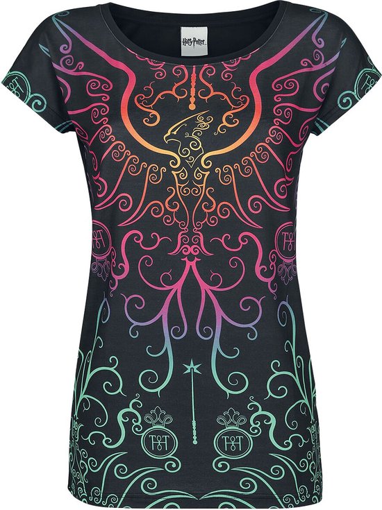 Harry Potter Phoenix Dames T-shirt - zwart - XXL