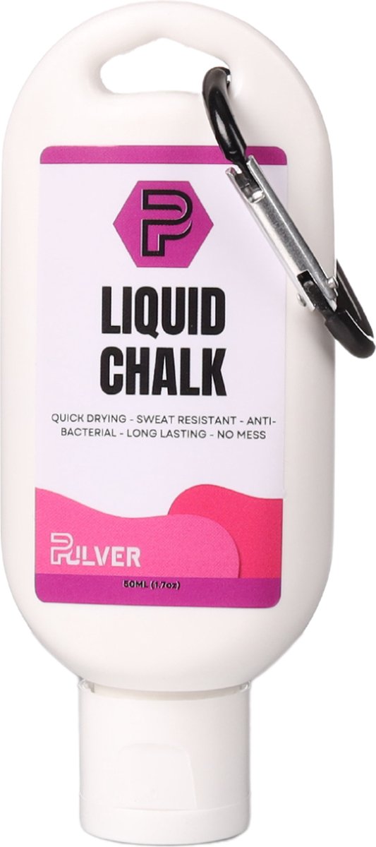 Pulver | vloeibaar magnesium 50ml | Turnen | Paaldansen | Klimmen | Crossfit | Gewicht heffen | Liquid chalk | vloeibaar kalk | Magnesium | Roze