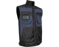 LMA meche bodywarmer Navy/Zwart XXXL