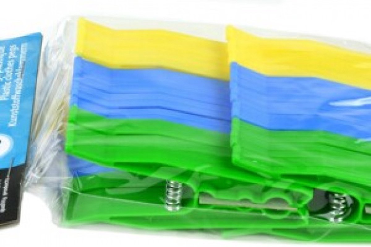 Goedkoopste Bobrush Wasknijper plastiek 20st - groot