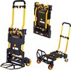 Stanley SXWTD-FT585 2-in-1 Steekwagen en Plateauwagen - Steekkar max. 70KG - Platformwagen max. 137KG - Transportwagen Inklapbaar - Transportwagen met Stevige Wielen - Kunststof/ Staal