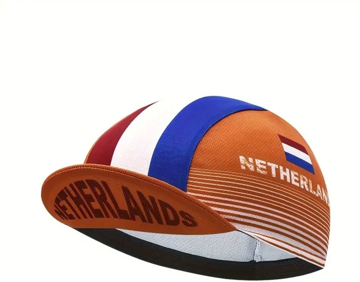 Wielrenpetje Nederland | Wielren cap | Wielrenners Pet | Fiets Petje | Fietspetje Oranje | Koningsdag | EK WK | NL