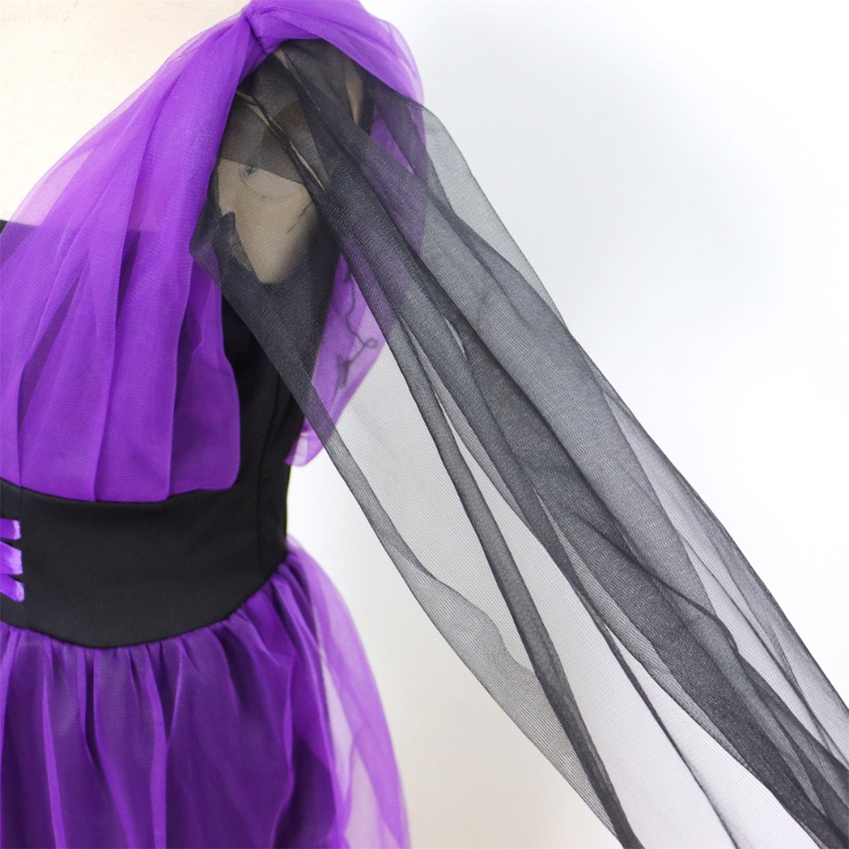 Joya Kids® Heks Verkleedjurk | Heksenhoed met Jurk | Heksen Verkleedjurk Meisje | Halloween Jurk | Verkleedkleding | — afbeelding 13