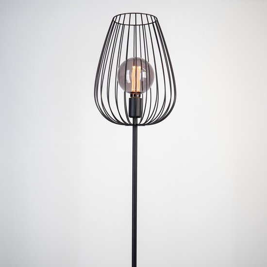 EGLO Newtown Vloerlamp - E27 - 159,5 cm - Zwart