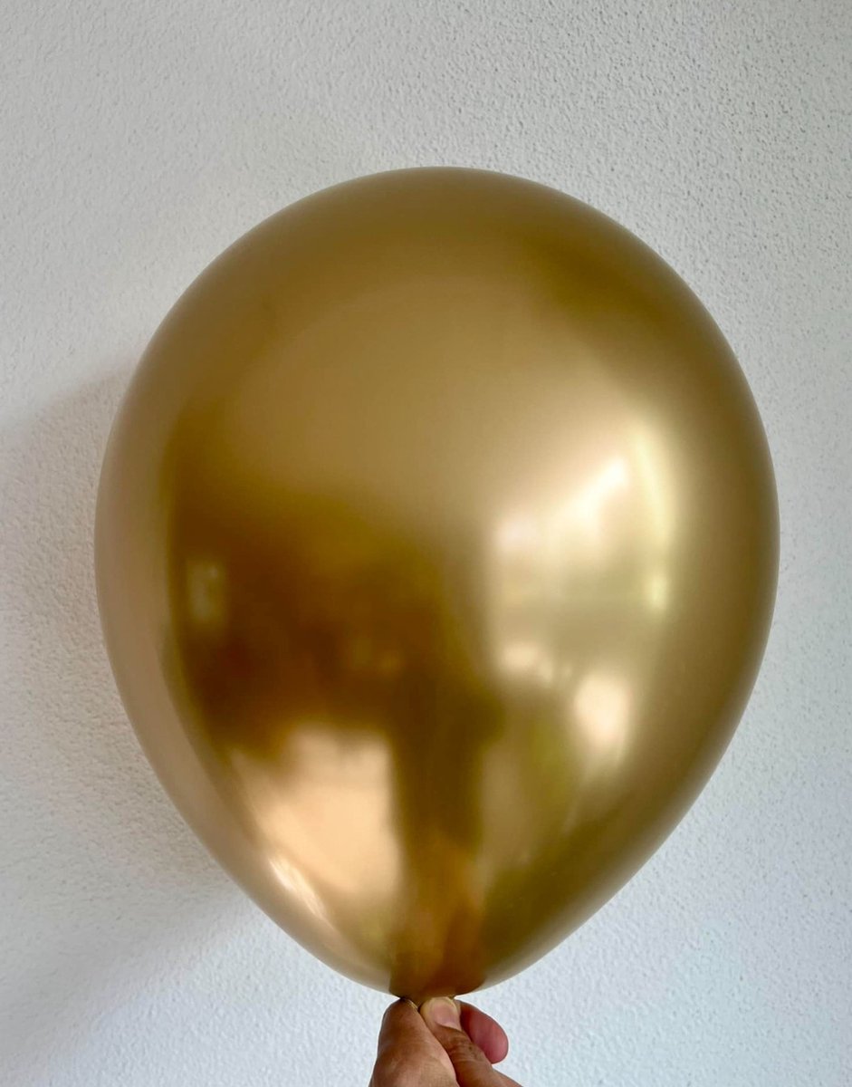 Luna Balunas 50 Stuks Latex Ballonnen Goud Zwart Helium Confetti - Verjaardag feest Decoratie Versiering - Eco Friendly FSC Communie Geslaagd — afbeelding 3