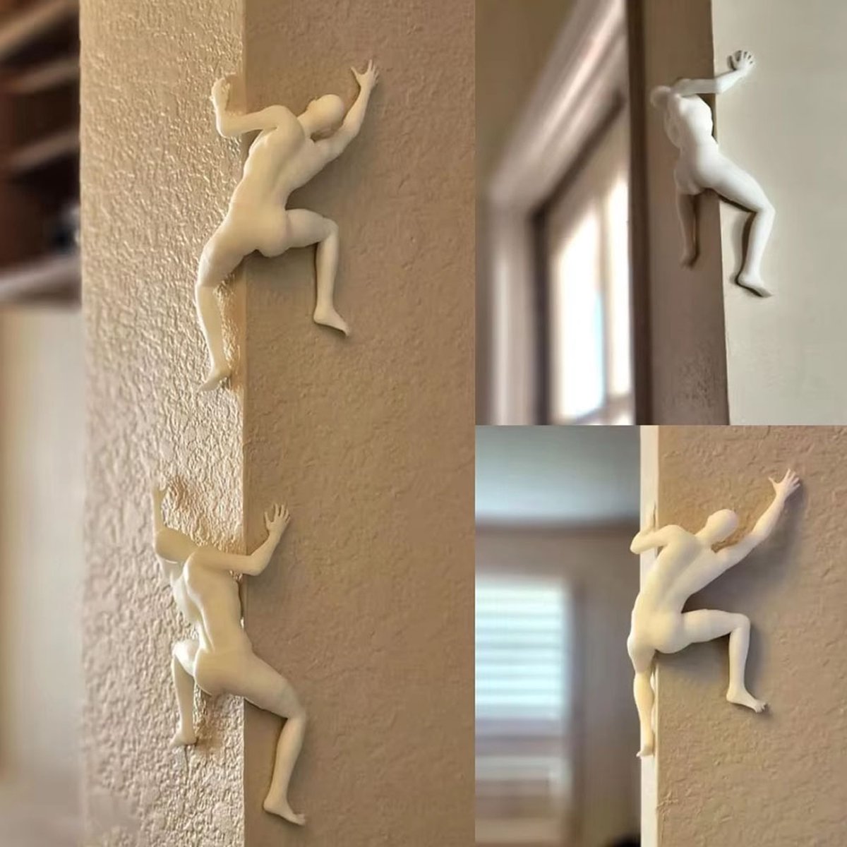 Wanddecoratie sculptuur - Kunst beelden voor aan de muur - Vintage design