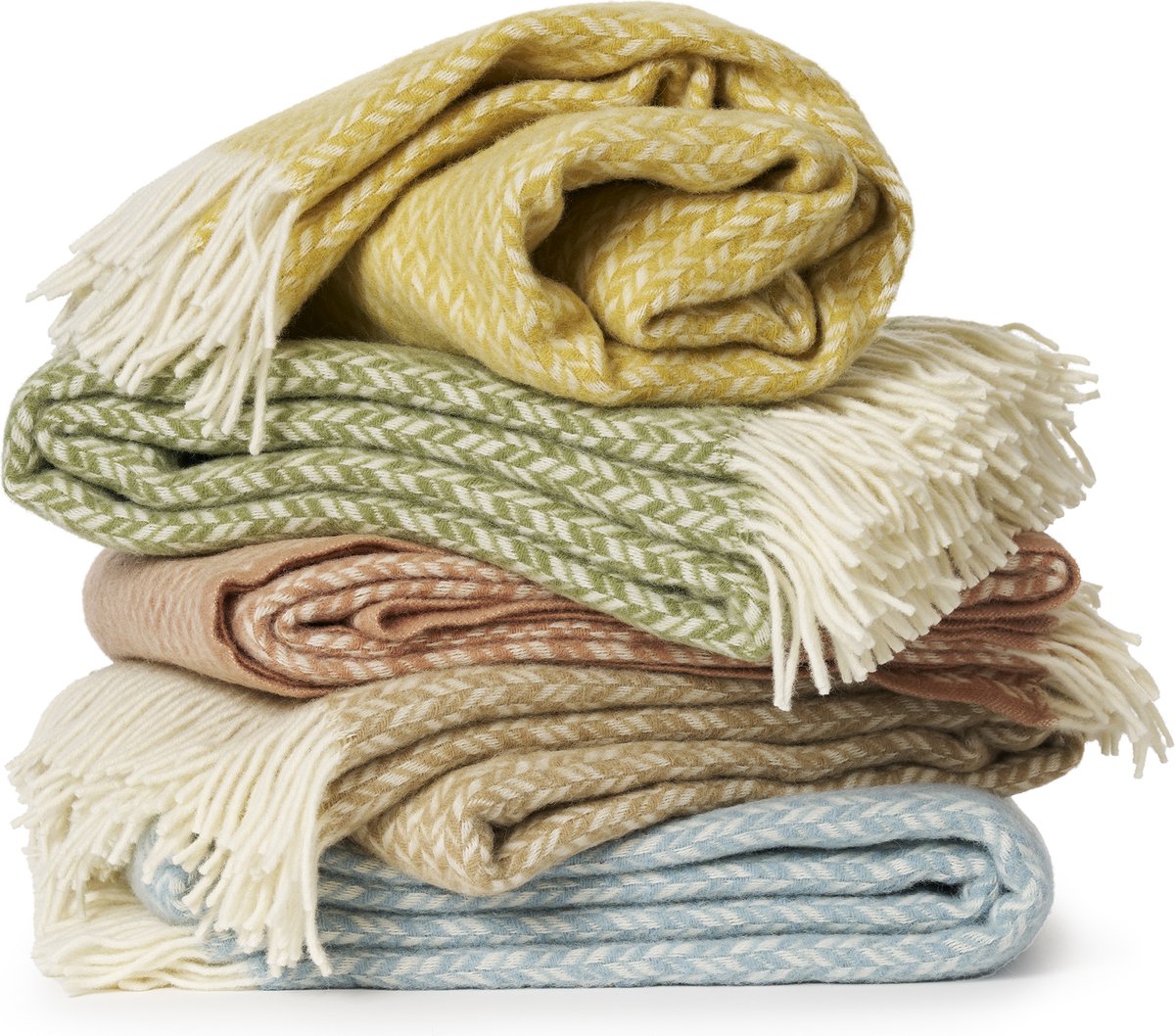 Klippan Lovik - lamswollen plaid - beige- 130x200 cm – 100% Lamswol