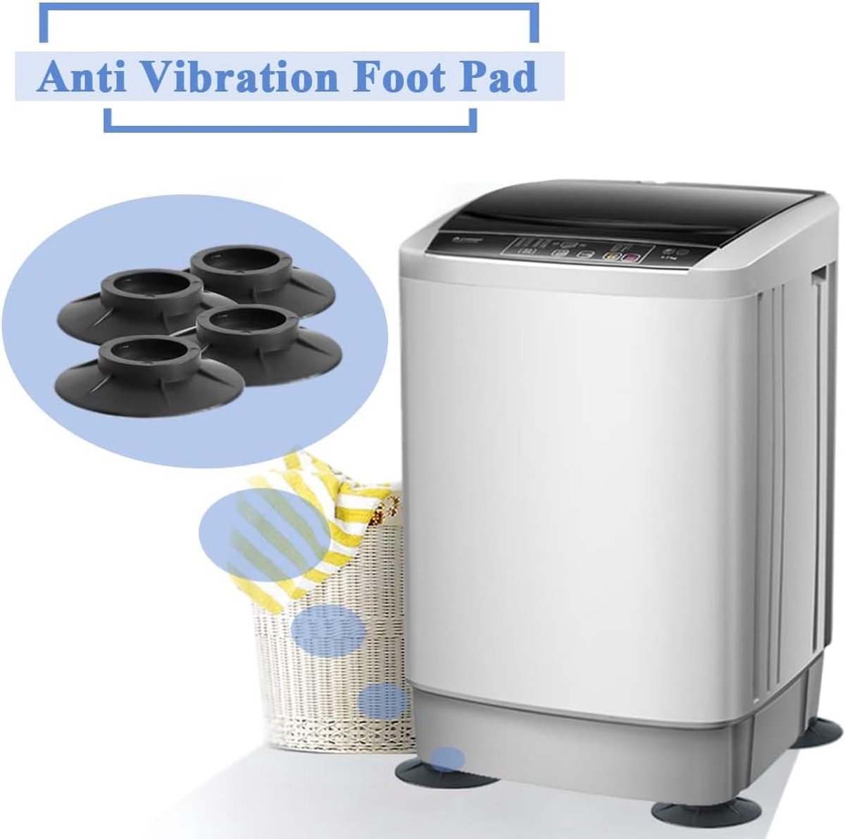 Trillingsdempers wasmachine: Verminder trillingen en geluid