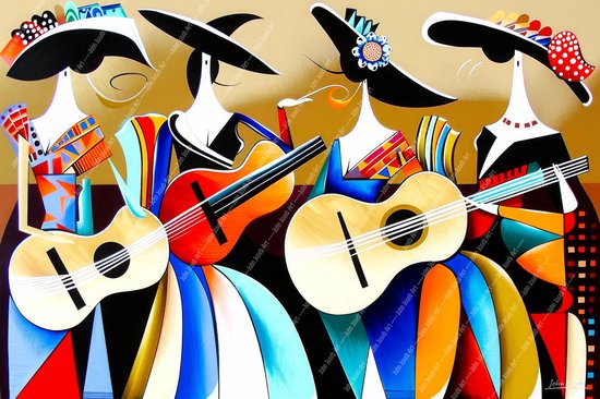 ZISTRCBAO Chat À Lunettes Impression Sur Toile 50×70 cm Tableau Animaux