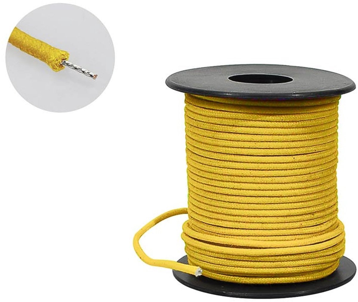 Boston PBW50/YE Push Back Wire – Geel, 15,2 m, Gavitt, USA Made