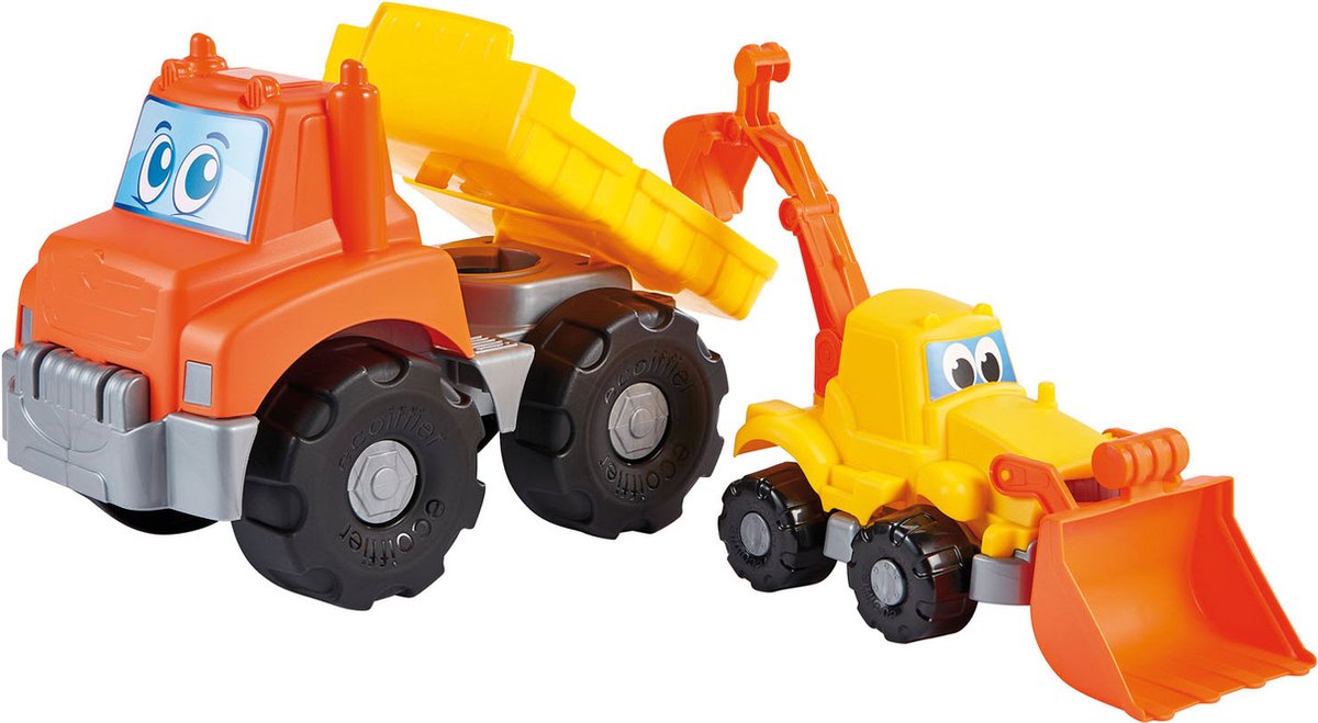 Ecoiffier 492 Vrachtwagen met graafmachine