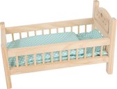 Small Foot - Houten Poppenbed Natuurlijk met Beddengoed, 4ld